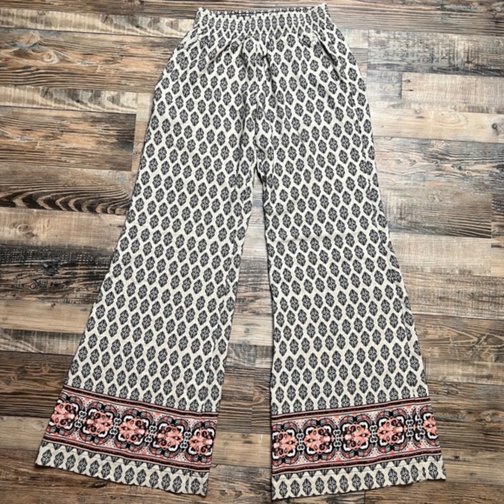 Sady &‎ Lu Smocked Waist Palazzo Pants